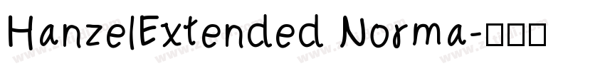 HanzelExtended Norma字体转换
